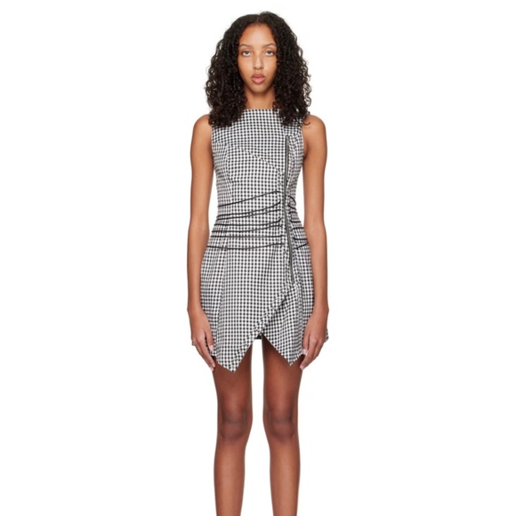 Miaou Celestial Mini Dress (Gingham) XXS - Picture 1 of 4